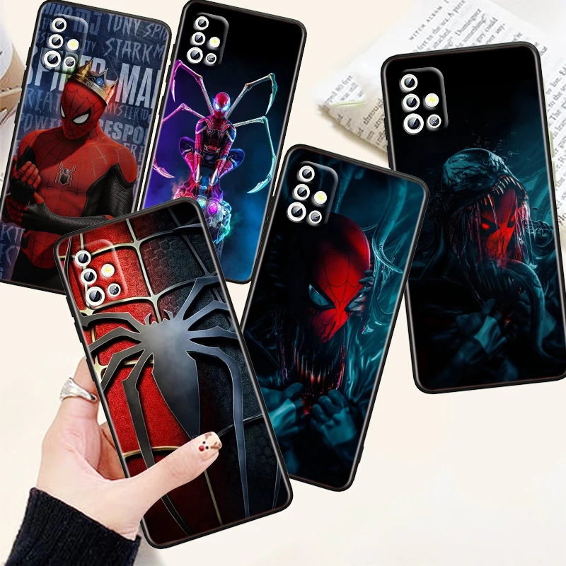 

Marvel SpiderMan Venom Phone Case For Samsung A73 A72 A71 A54 A53 A52 A51 A42 A33 A32 A23 A22 A21S A13 A04 A03 5G Black