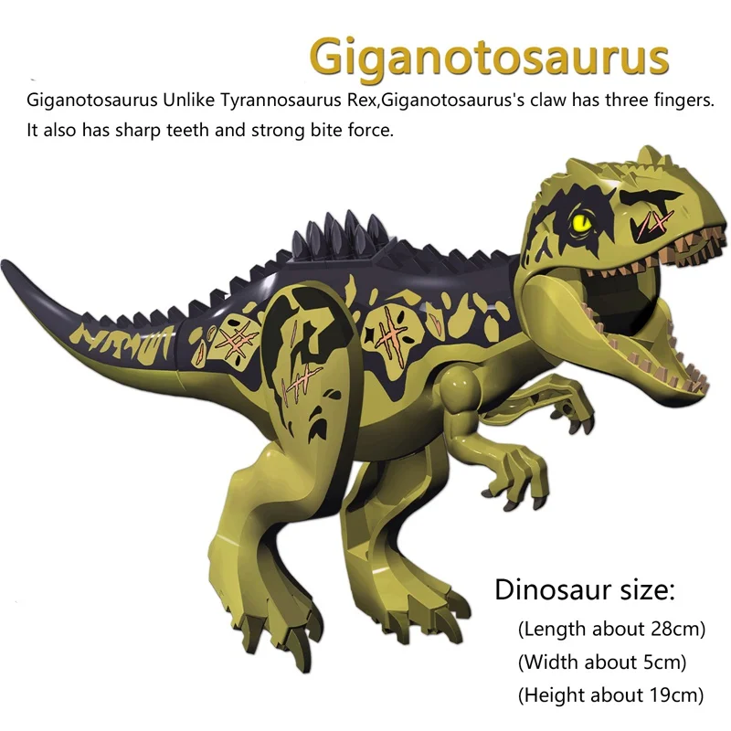 GSBAN мир динозавров юрского периода Giganotosaurus carnoaurus Dilophosaurus Ankylosaurus Rex Dino