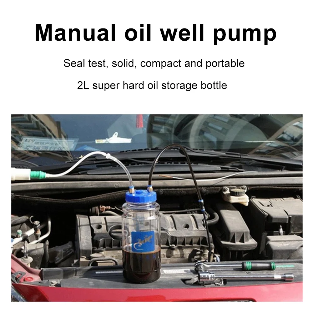 

2L Universal Car Manual Vacuum Oil Extractor Pump Auto Maintenance Tool Portable Motorcycle Oil Change Manual Hand Pump