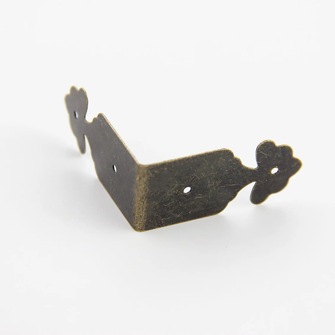 Винтажный складной Угловой протектор, 10 шт., 40x18 мм, Подарочная коробка «сделай сам», деревянная коробка, шкатулка для ювелирных изделий, защитный чехол, декоративные аксессуары