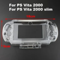 1pc clear crystal protective case hard guard shell slim gaming transparent skin protection cover for ps vita 2000 slimpsv