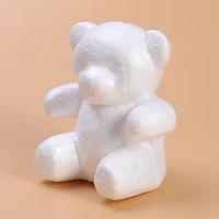 bear shape modelling polystyrene styrofoam bear mould white diy craft for flower arranging wedding party decoration height 15cm