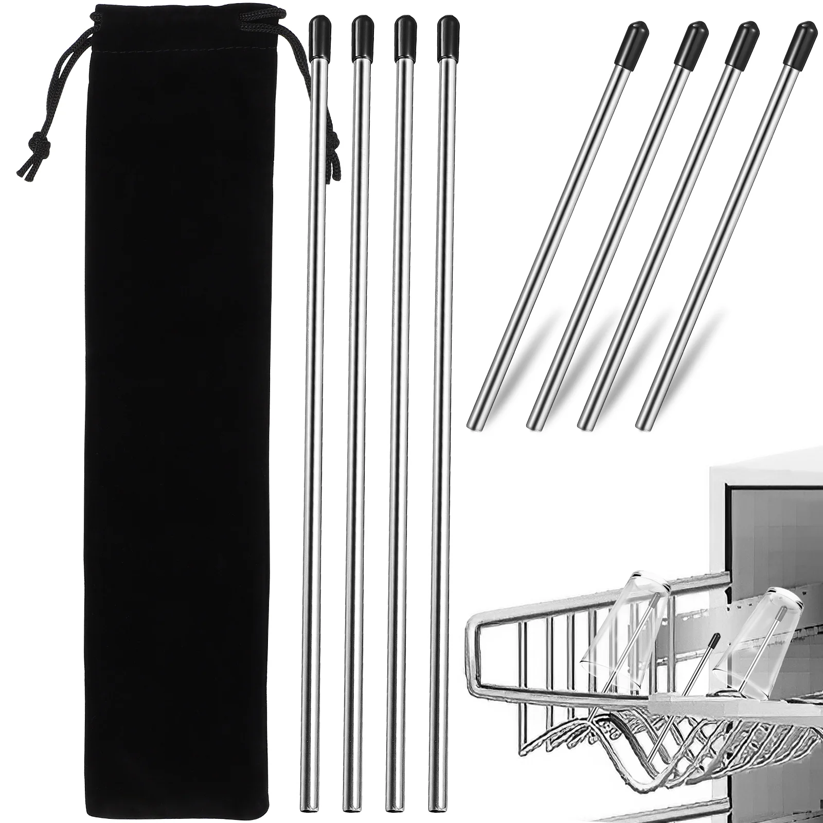 

Insert Stick Dishwasher Inserts Glass Rack Bottle Drainer Holder Bottles Racks