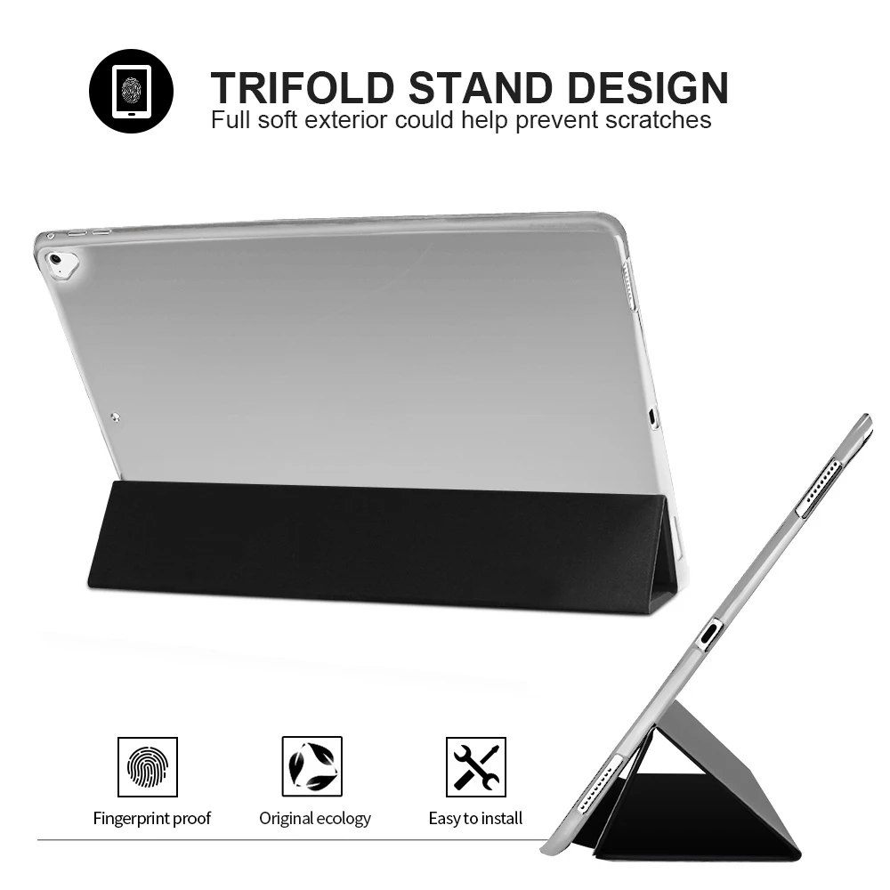 

For iPad Pro 12 9 Case 2015 2017 Smart Cover Flip Stand Case For iPad Pro 12.9 2017 A1584 A1671 Magnet Stand Cover
