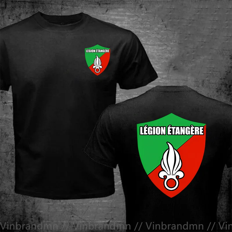 Футболка мужская с французским иностранным легионом повседневная тенниска