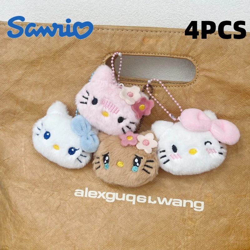 Kawaii KT Cat Y2k брелок милые аксессуары Sanrio мультяшная плюшевая кукла сумка