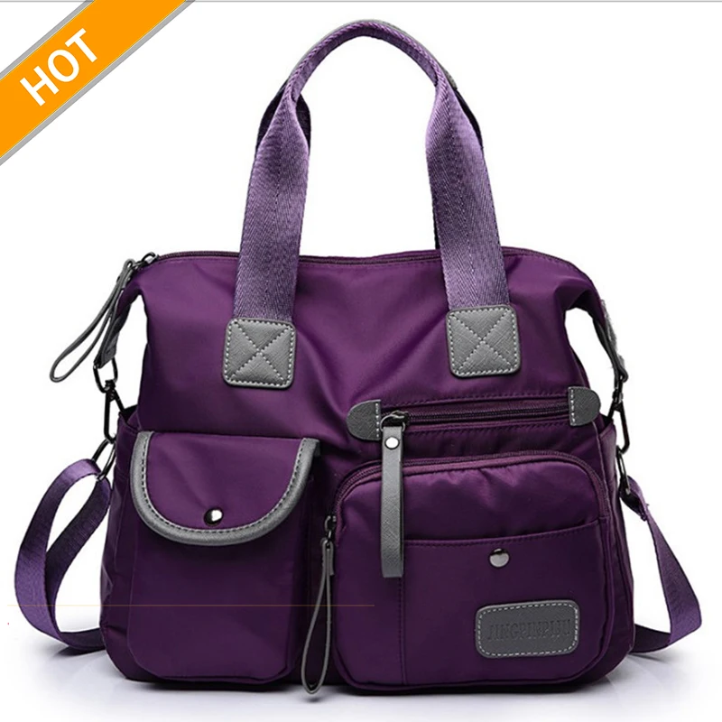 Водонепроницаемые женские нейлоновые сумки-мессенджеры Женская вместительная