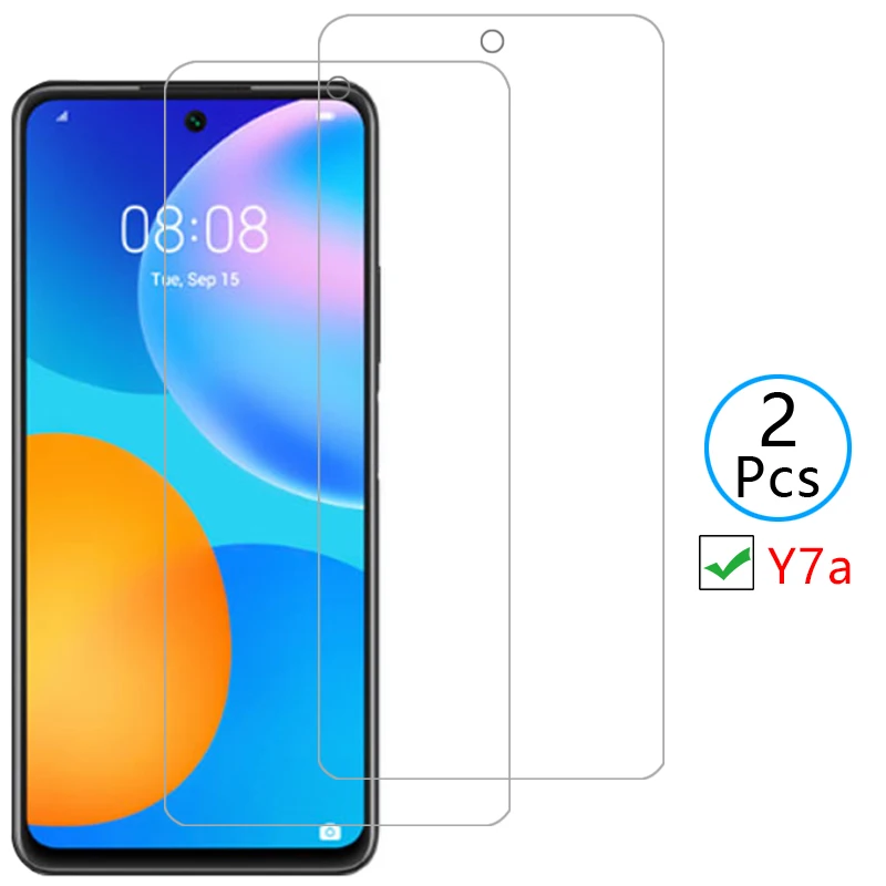 

Защита экрана для huawei y7a, защитное закаленное стекло на huaweiy7a y 7a y7 a, защитная пленка 6,67 huawey huwei hawei huawe huawi