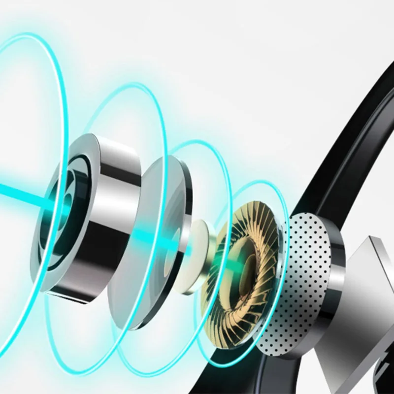 Bluetooth 5.0 Наушники с костной проводимостью Беспроводные гарнитуры TWS Спортивные