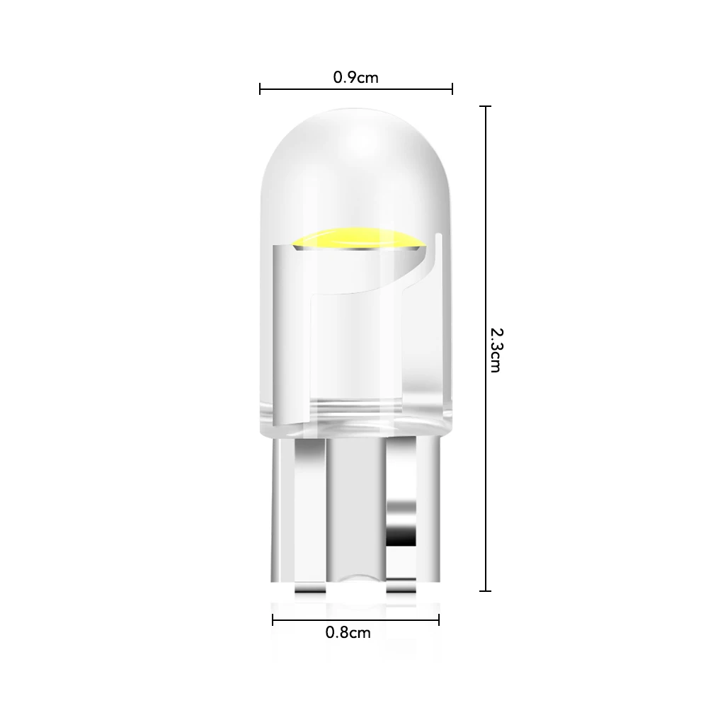 10x W5W Led T10 Автомобильный свет COB стекло 6000K лампочка Стиль 12 В для Ford Explorer KUGA chevrolet
