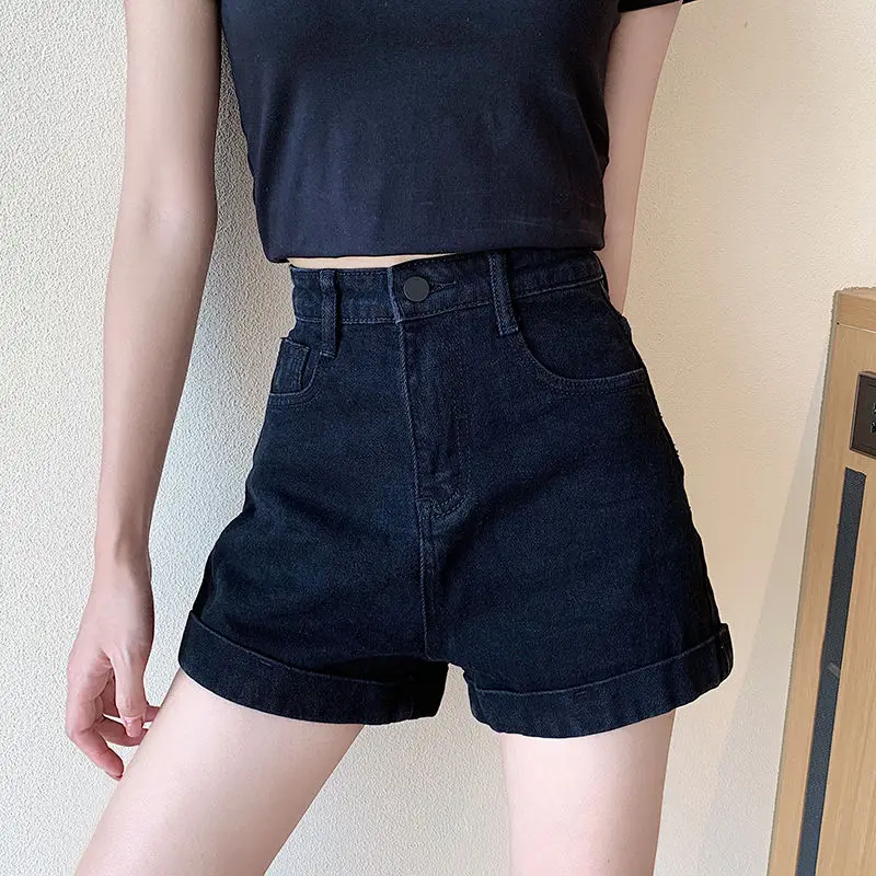 Short Pants for Women To Wear Cargo Black Womens Shorts Loose Boxer Jeans Denim Baggy Clothing Korean Style Low Price Outfits XL