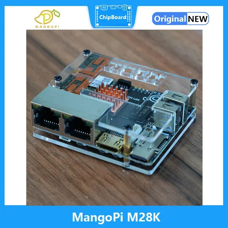 Плата мангопи M28K(Pro) 1 ГБ/2 ГБ/4 ГБ RK3528A высокопроизводительная двойная гигабитная