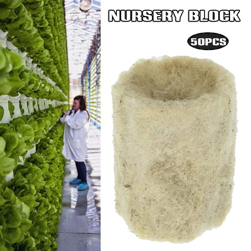 

Cylindrical Rockwool Seed Starter Plugs Soilless Culture Hydroponic Cultivation Seedling Planting Tubes ALI88