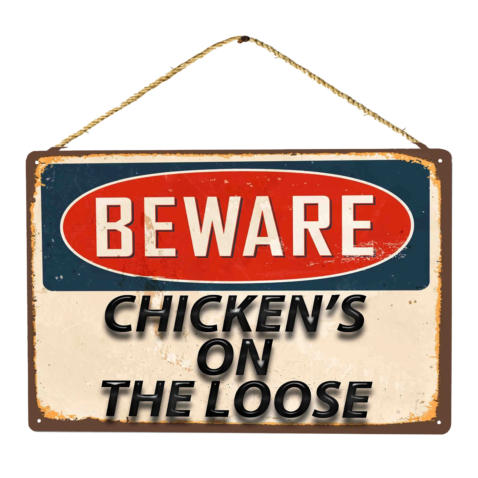 

Остерегайтесь цыплят на свободной оловянной знак Предупреждение ющий Знак Винтажный стиль домашняя стена Оловянная табличка постер Насте...