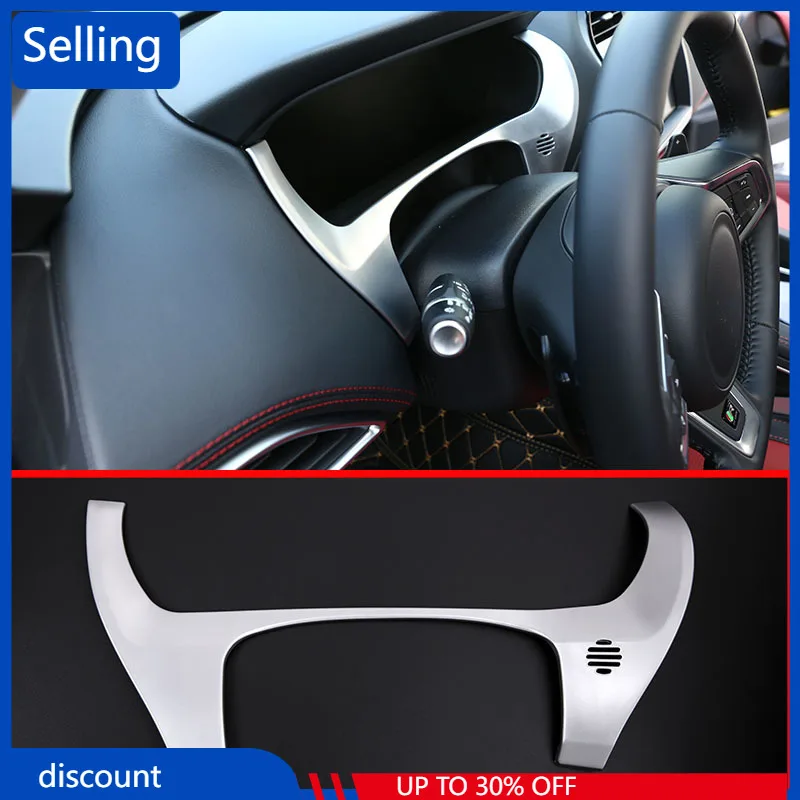 

1 Pcs For Jaguar F-Pace f pace X761 2016 Car-styling For LHD ABS Chrome Dashboard Decorate Frame Cover Trim Accessories fast