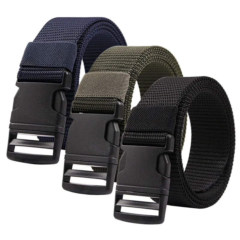 Nylon Waistband for Men Casual Buckle Outdoor Quick Drying No Metallic Belt Tactical Belt for Female