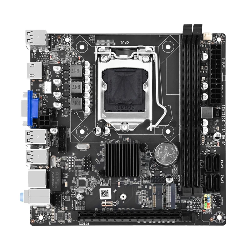 

H61S (H61) Desktop PC Game Motherboard LGA1155 2XDDR3 RAM Slot Support USB2.0 SATA2.0+NVME M.2 Port+WIFI Bluetooth Ports