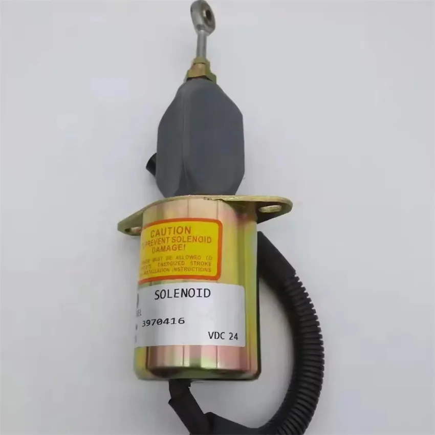 Shutoff Parar solenóide para Cummins 6CT Motor Diesel Daewoo Acessórios Escavadeira 24V 3970416