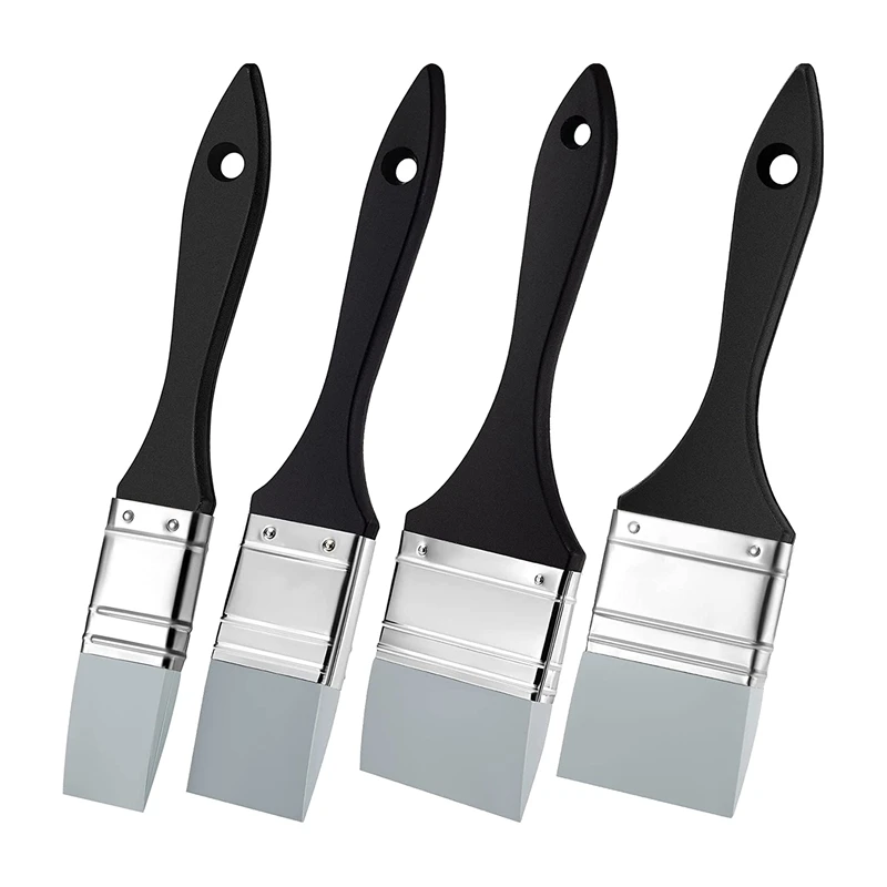 

4 шт., силиконовая щетка для полимерной краски, катализатор, 1 1,5 2 2,5 дюйма в ширину