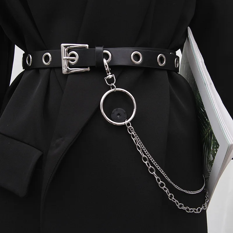 

Punk Hip Hop Waist Chain Belts Women Luxury Designer Brand Y2K Streetwear Harajuku Goth Trendy Waistband Ladies