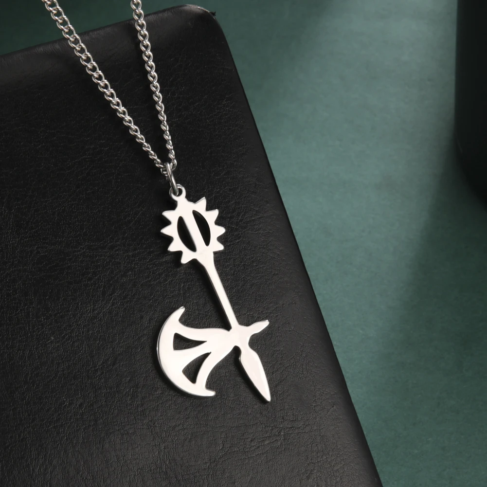 

Stainless Steel Necklace for Women Corkscrew Axe Pendant Necklace for Men Fashion Jewelry Birthday Gifts