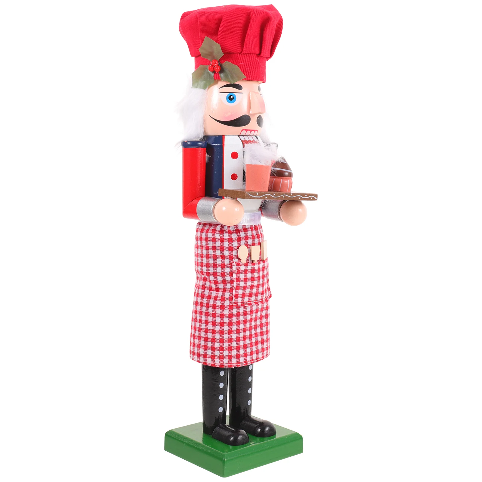 

Baker Puppet Desktop Wooden Nutcracker Decor Ornament Craft Working Party Supplies Outdoor Nutcrackers Soldier Woodsy