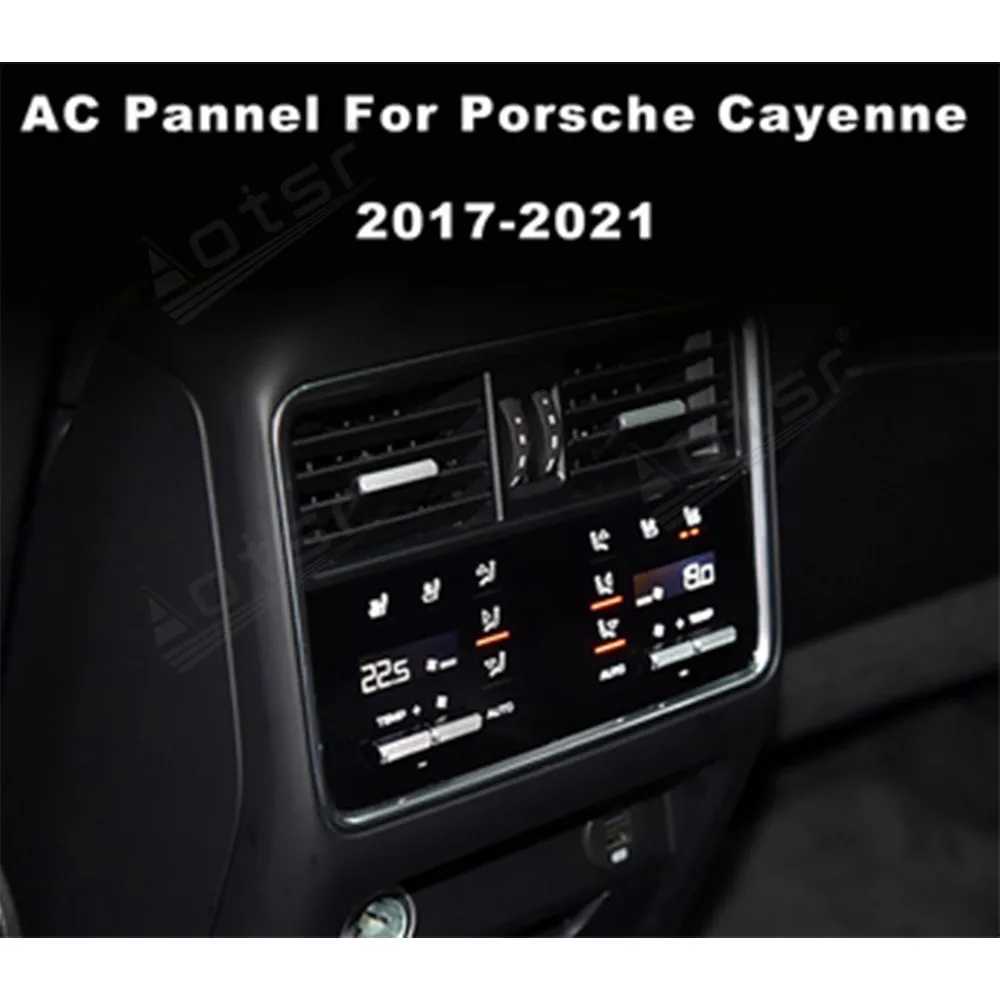 Car Air Conditioner Climate Board Player For Porsche Cayenne 2017-2021 Headunit Digital Meter Screen LCD AC Panel AutoStere