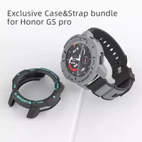 sikai case strap bundle for huawei honor gs pro shell screen protector cover band bracelet smart watch accessories