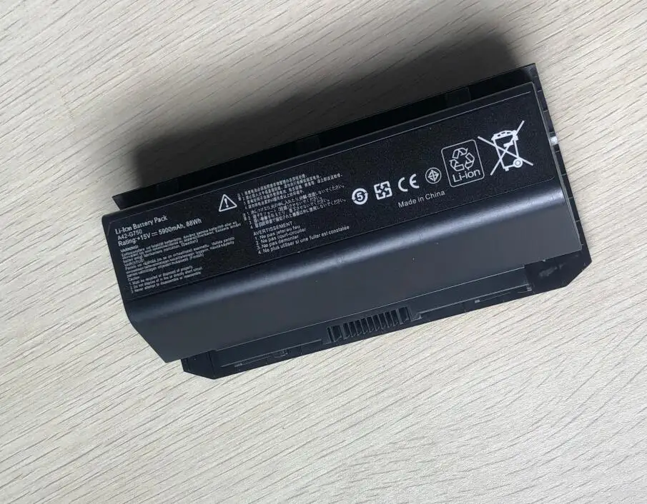 A42-G750 Аккумулятор для ноутбука ASUS ROG G750 G750J G750JH G750JM G750JS G750JW 15 В 5900 мАч/88WH - купить по