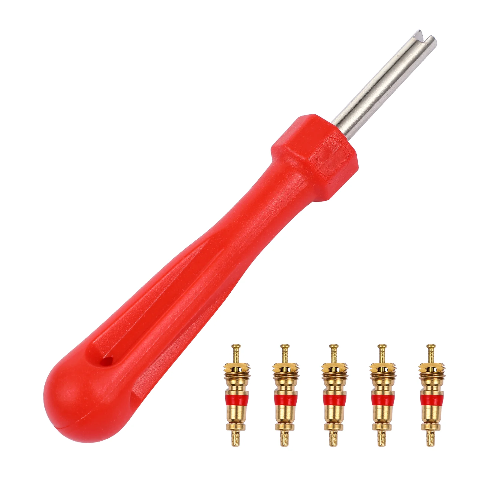 

WINOMO 1 Set Valves Core Removers Vehicle Tire Valves Installation Tools Tire Cores Kit Care Tire Valves Repair Tools (Random