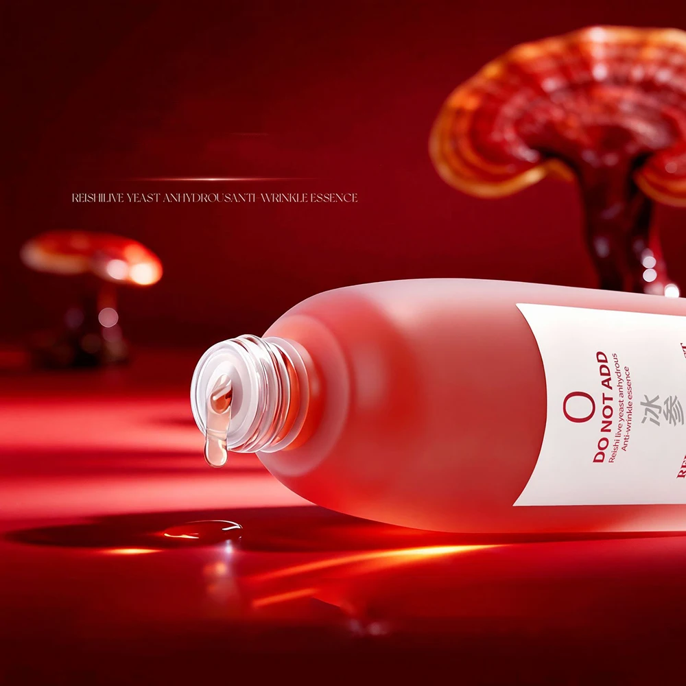 Фото Ganoderma Lucidum Live Yeast Essence Женские косметические товары Сыворотка для лица Увлажняющая, питательная, осветляющая морщины, уход за кожей №3