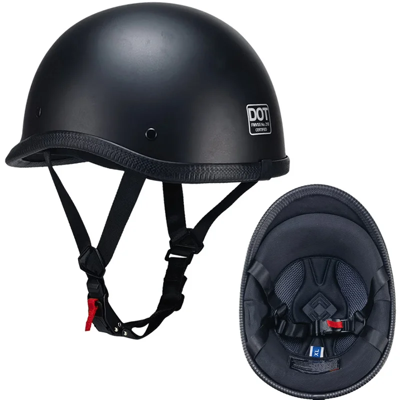 Мотоциклетный полушлем в горошек из АБС-пластика ретро-шлемы для Honda Cafe Racing