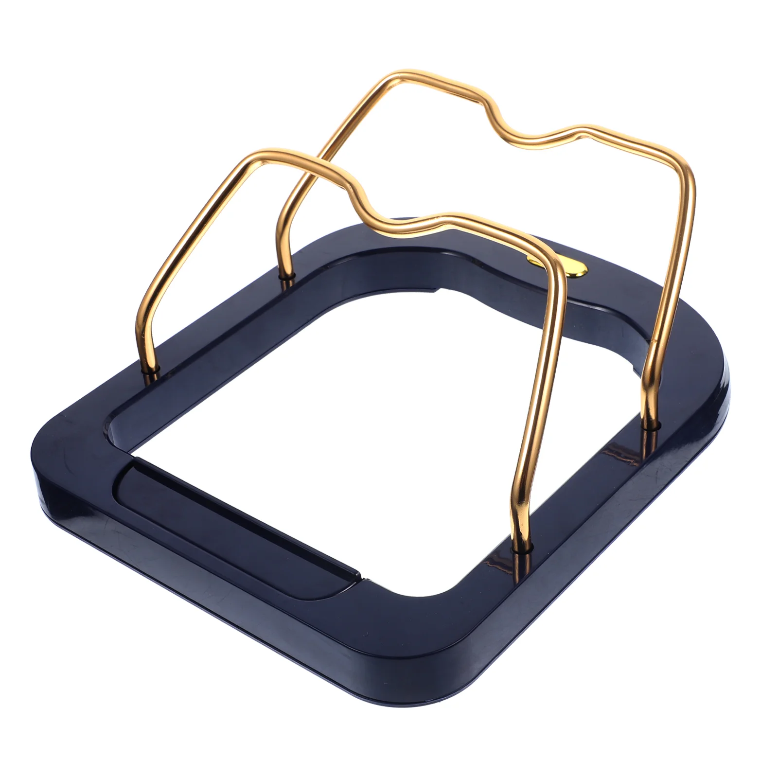 

Lid Pot Rack Holder Cover Organizer Pan Home Kitchen Restaurant Cookware Decorative Punch Free Resistant Wear Household Reusable