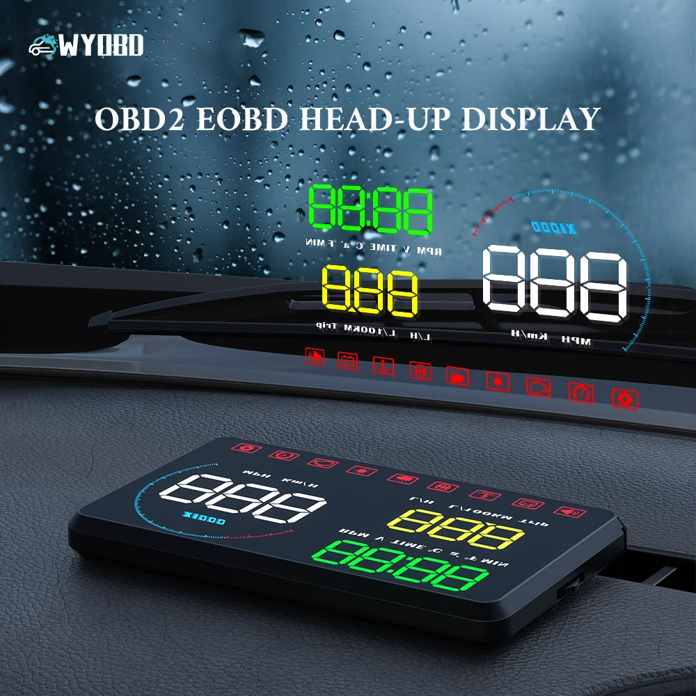 Проектор на лобовое стекло WYOBD A9 дисплей OBDII EUOBD | Автомобили и мотоциклы
