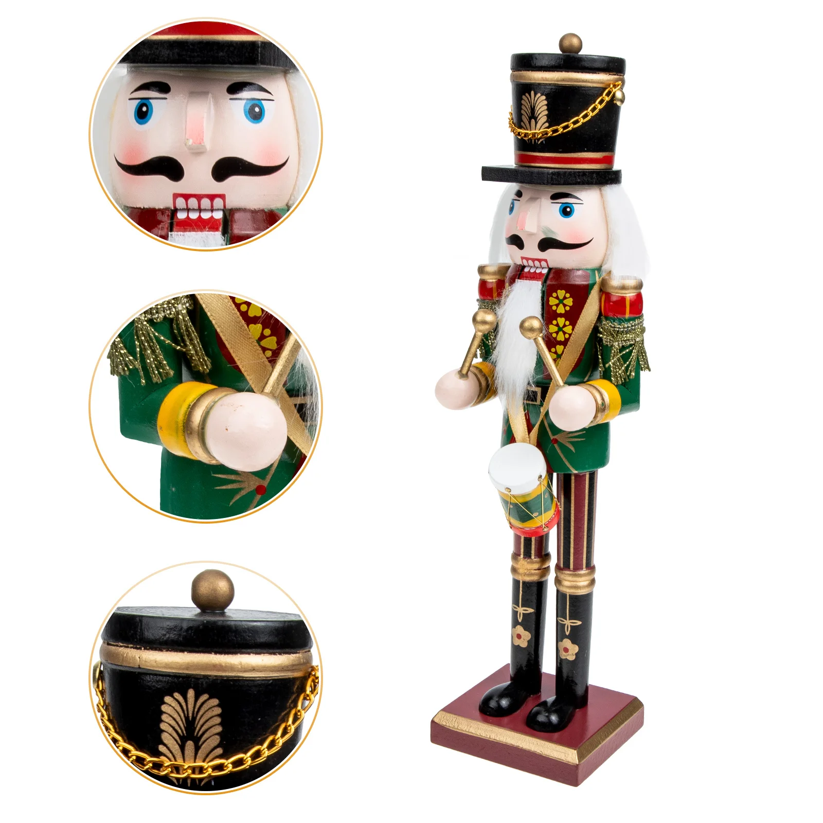 

Nutcracker Christmas Wood Nutcrackers Xmas Desktop Wooden Gift Decor Decoration Ornaments Decorations Ornament Soldier Figures