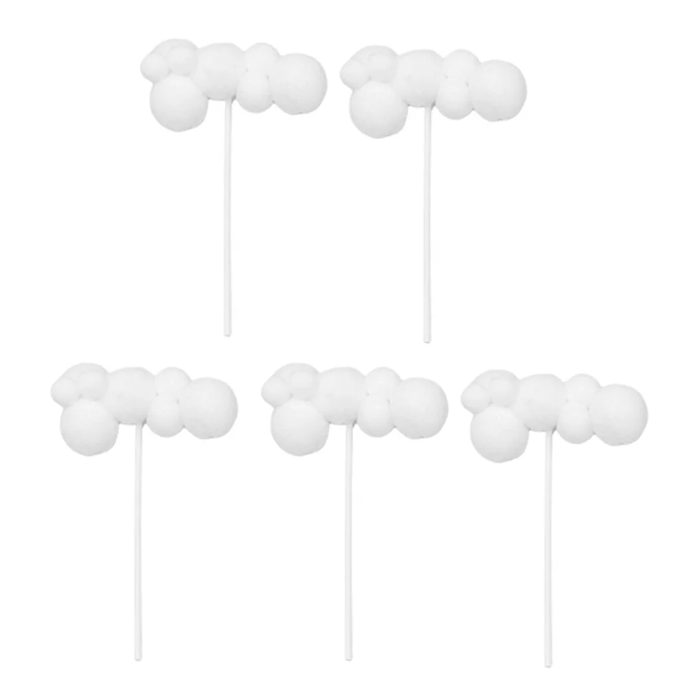 

5 Pcs Baby Birthday Cupcake Topper Cake Picks Cloud Food Picks Cupcake Decorating Take A Bath Dessert Toppers