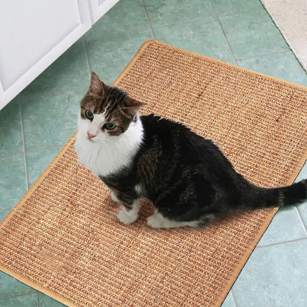 

Sisal Cat Scratcher Board Scratching Post Mat Toy For Tower Climbing Tree Pad Cooling Litter Mat Lounger Pet