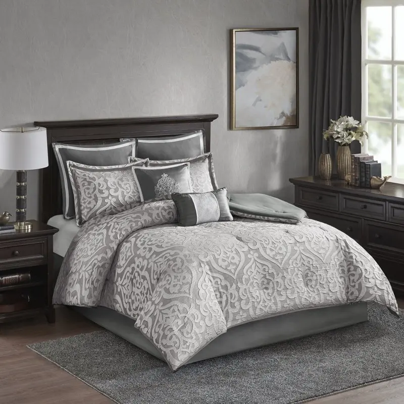 

Eliot 8 Piece Luxurious Jacquard Comforter Set