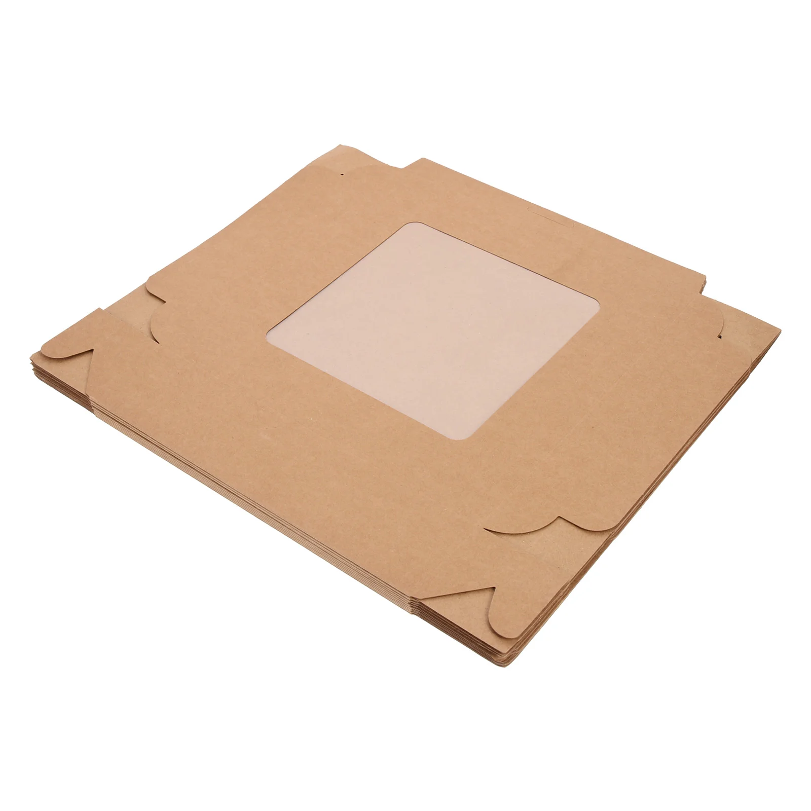 

Kraft Paper Bakery Boxes with Window: 10pcs Cake Boxes Pastry Boxes Cookie Boxes Muffins Packaging Bags for Wedding Birthday