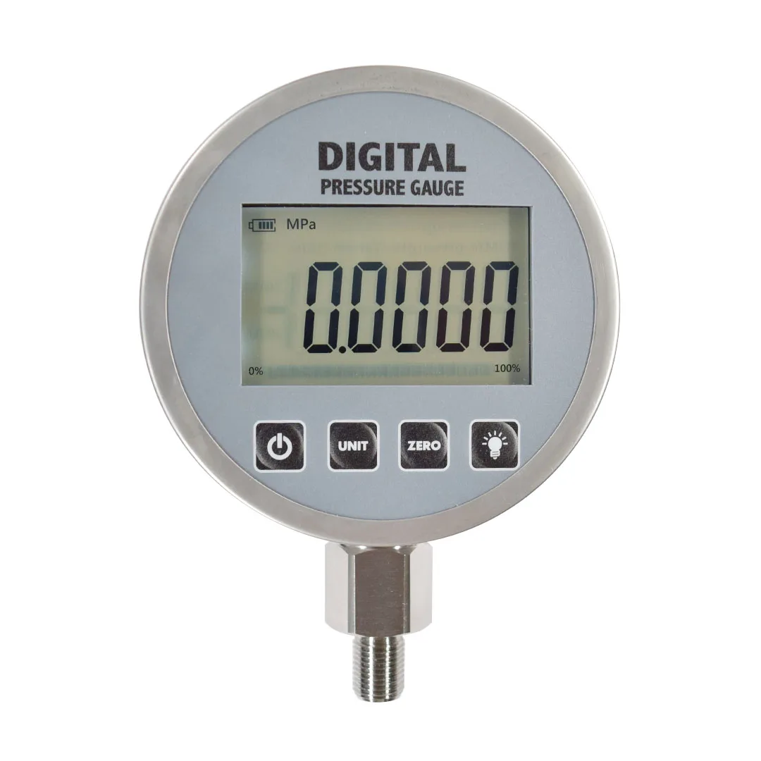 Medidor de Pressão Digital de Fandemensor Mbar Mmhg Tor Precisão 0.4 Resolução-99999 Diameter 99999 Diâmetro 105 mm Medida Médica da Água do Óleo