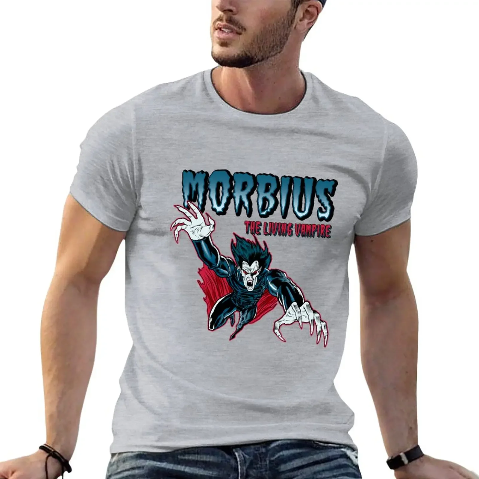 Мужская винтажная футболка Morbius The Living Vampire хлопок