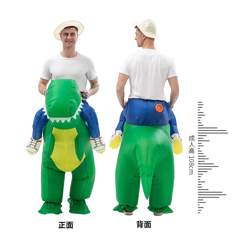 Kids Inflatable Dinosaur Costume Party Cosplay Costumes Animal Child Costume Suit Anime Purim Dino Boys Girls Halloween Costume images - 6