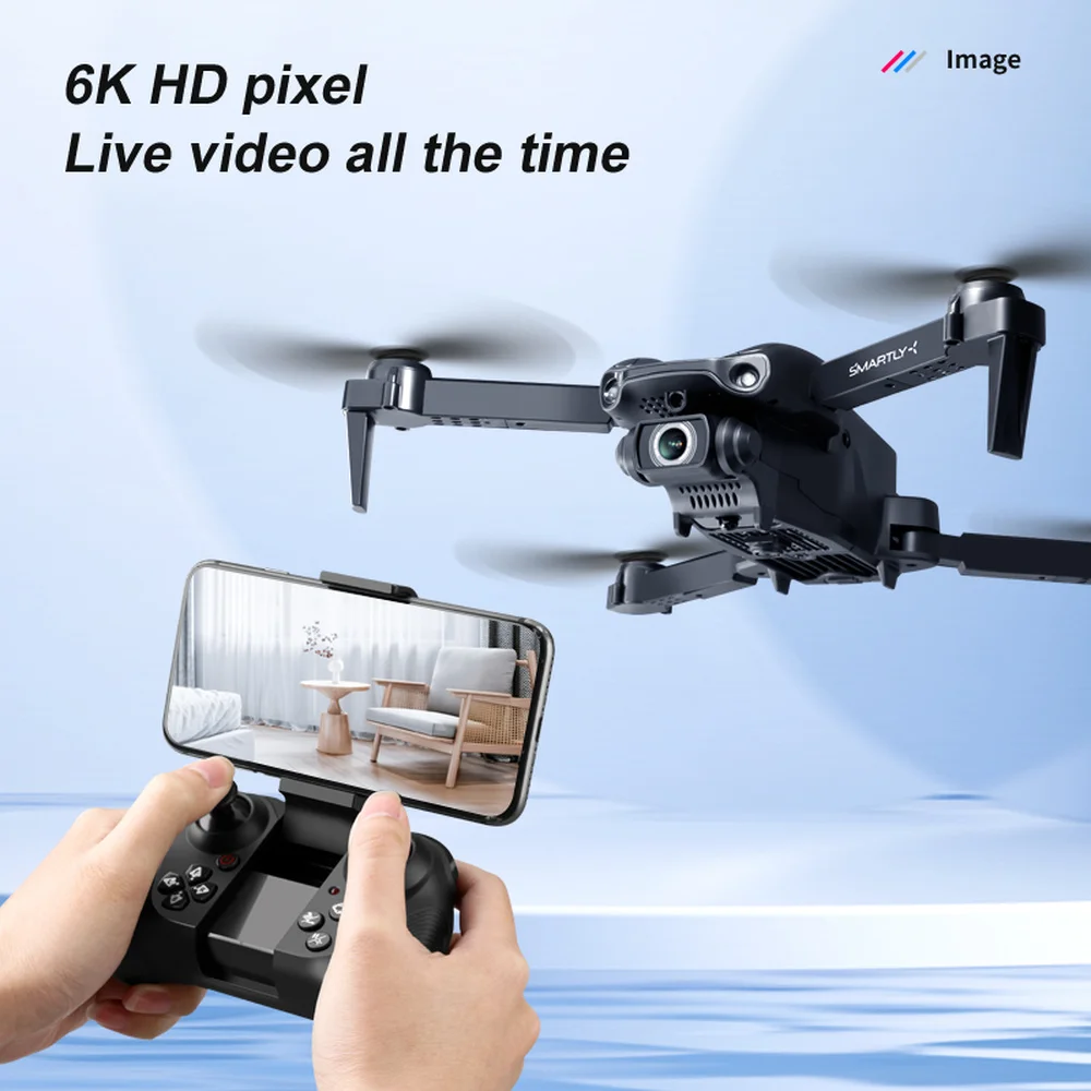 2022 Новый профессиональный Дрон V22 HD 6K/4K Двойная камера Wi-Fi FPV дроны трехсторонний
