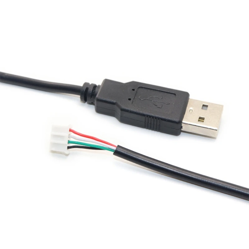 Hochwertiger Kupferkern PH2.0-Buchse auf USB 2.0-Stecker auf 4-poliges Datenkabel, hohe Übertragung, 30 cm/12 Zoll, PVC + Messing – Detail 4