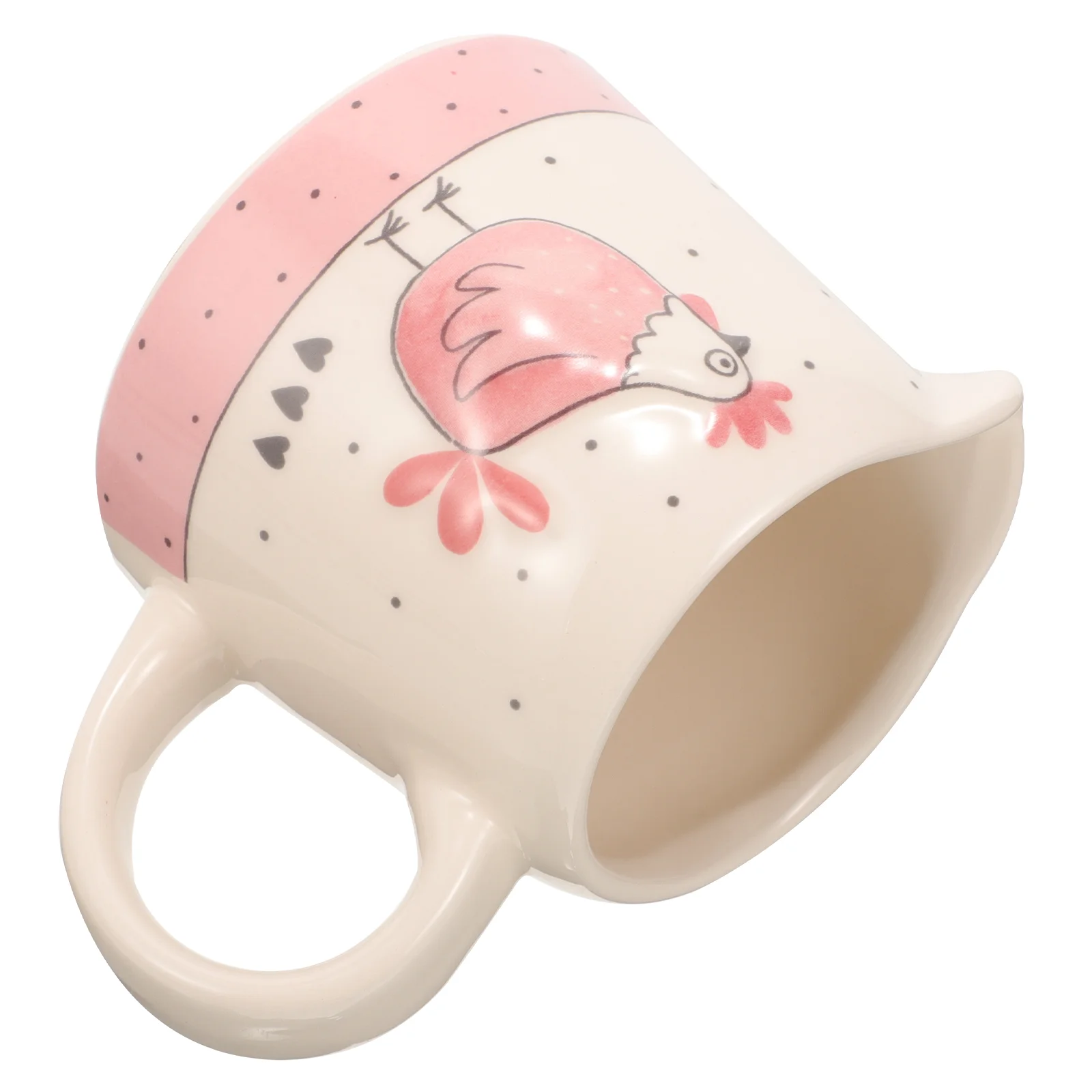 

Milk Dispenser Ceramic Milk Pitcher Jug Sauce Dispenser for Restaurant