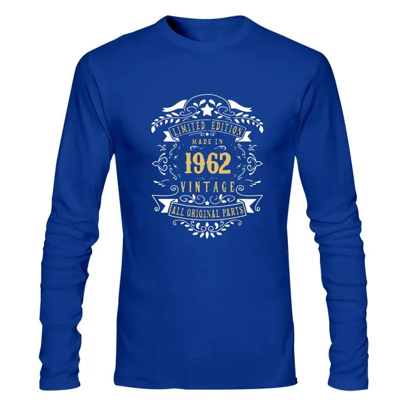 

Man Clothing Limited Edition Made In 1962 Vintage Original T Shirt Spring Autumn Custom Euro Size Over Size S-5XL Comical Short