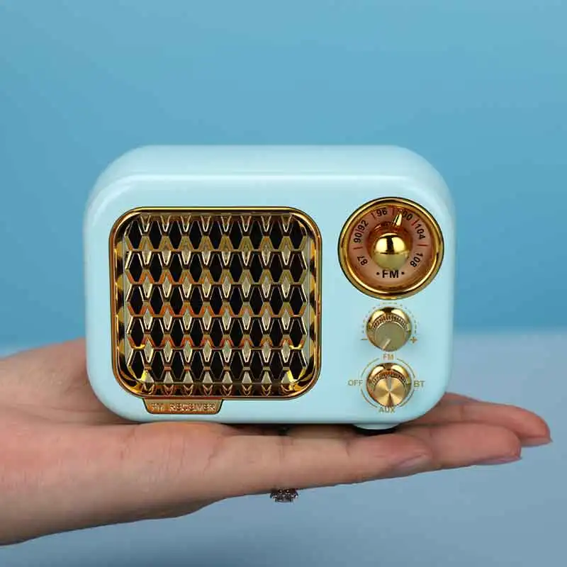 Классический ретро-радиоприемник портативный мини FM MP3 радиоприемник стерео