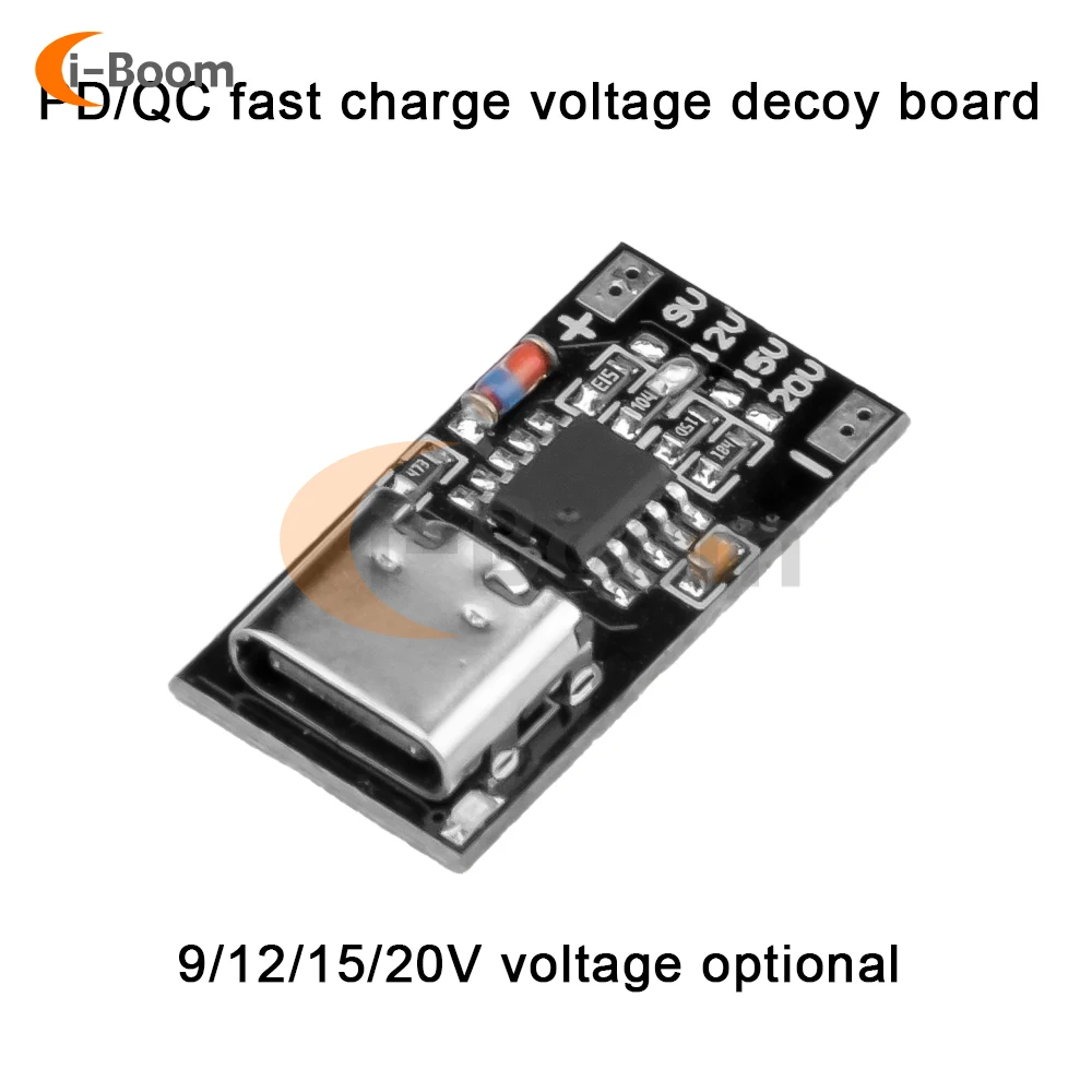 

Type-C PD2.0 PD3.0 12V Fast Charge Trigger Polling Detector QC 3.0 2.0 USB Boost Power Supply Change Module Charger Board Tools