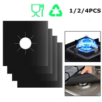 124pcs gas stove protective pad cooker cover liner gas stove stovetop protector clean mat kitchen cookware utensil accessories
