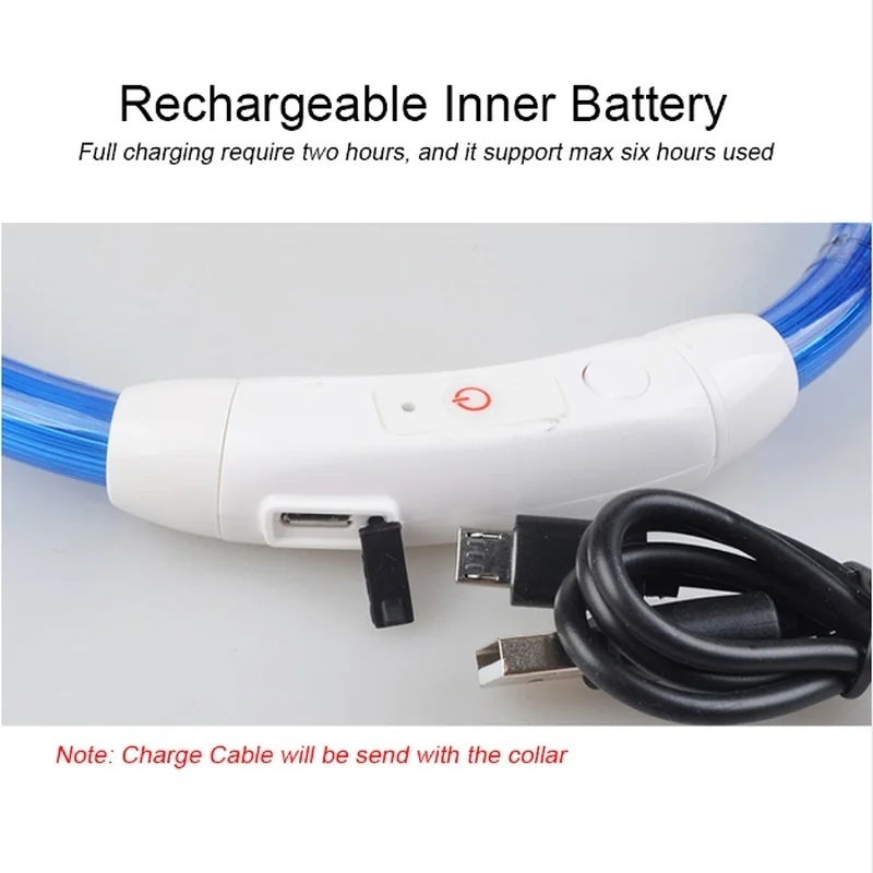 Светящийся Ошейник с Usb зарядкой светящийся ошейник Для домашних животных